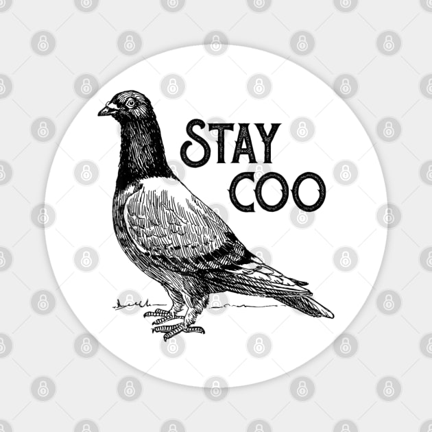 Vintage Vengeance Pigeon Shirt, Retro T-Shirt, Silly Pigeons lover Shirt, funny Pigeon unhinged meme Magnet by dtr_art